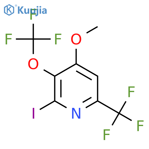 2-Iodo-4-methoxy-3-(trifluoromethoxy)-6-(trifluoromethyl)pyridine structure