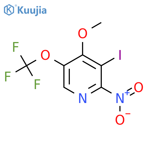 3-Iodo-4-methoxy-2-nitro-5-(trifluoromethoxy)pyridine structure