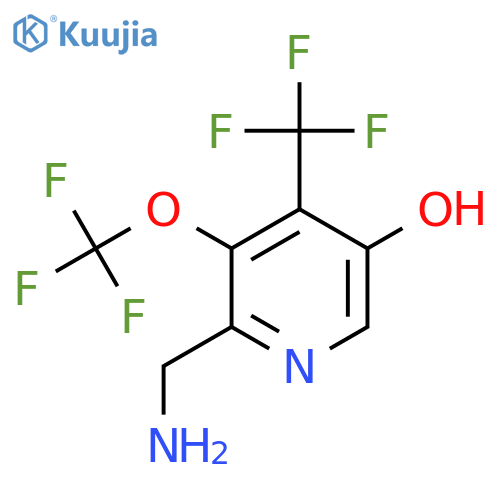 2-(Aminomethyl)-5-hydroxy-3-(trifluoromethoxy)-4-(trifluoromethyl)pyridine structure