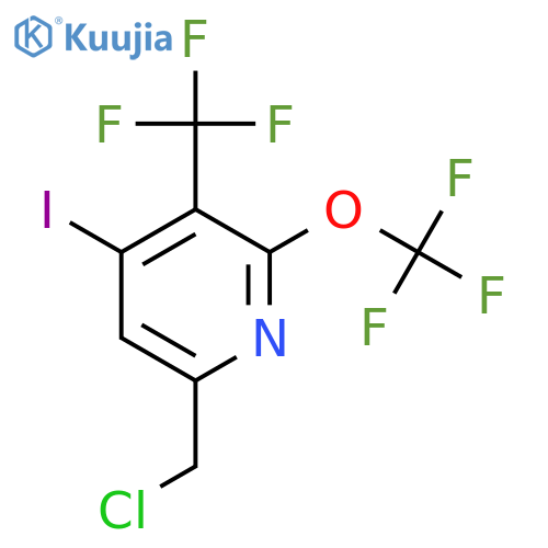 6-(Chloromethyl)-4-iodo-2-(trifluoromethoxy)-3-(trifluoromethyl)pyridine structure