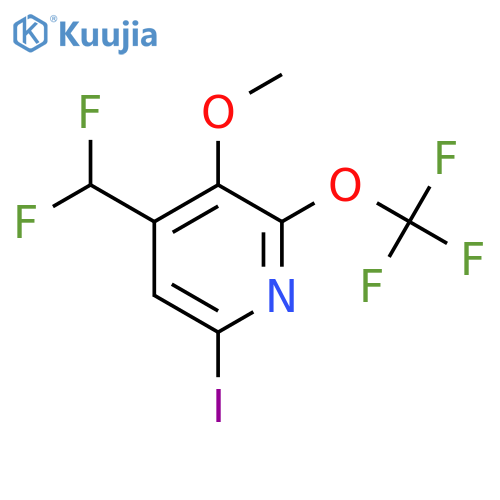 4-(Difluoromethyl)-6-iodo-3-methoxy-2-(trifluoromethoxy)pyridine structure