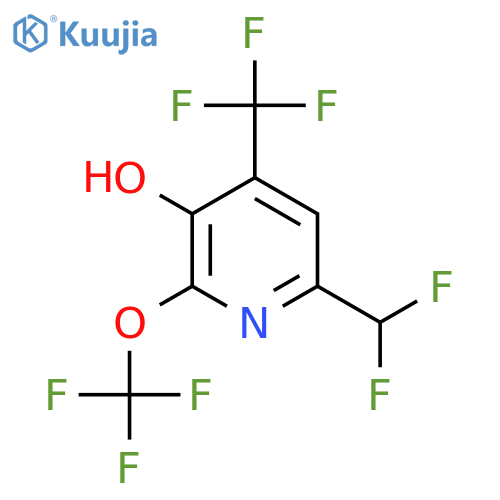 6-(Difluoromethyl)-3-hydroxy-2-(trifluoromethoxy)-4-(trifluoromethyl)pyridine structure