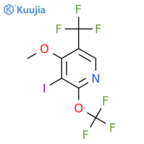 3-Iodo-4-methoxy-2-(trifluoromethoxy)-5-(trifluoromethyl)pyridine structure