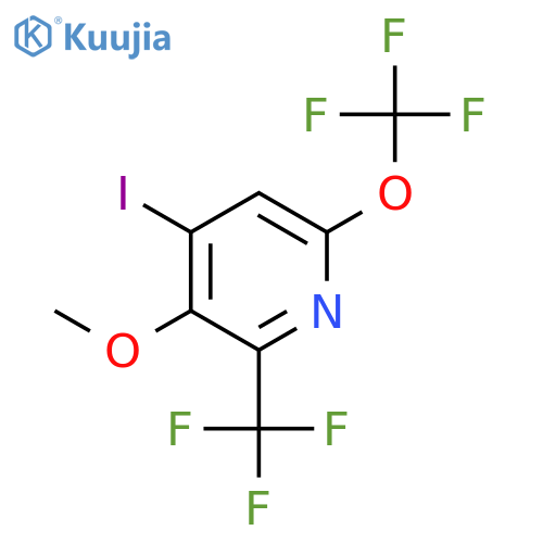4-Iodo-3-methoxy-6-(trifluoromethoxy)-2-(trifluoromethyl)pyridine structure
