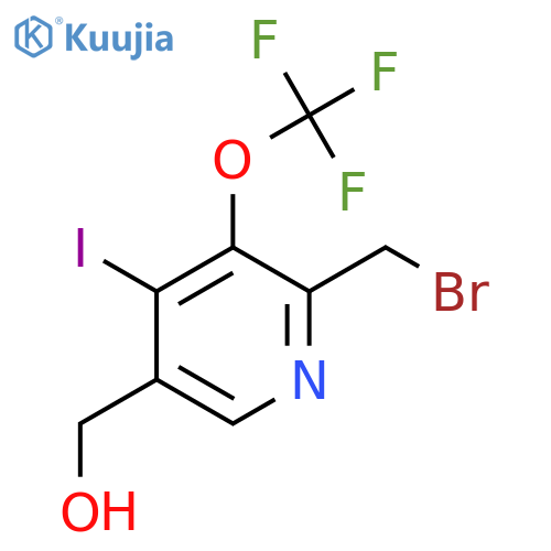 2-(Bromomethyl)-4-iodo-3-(trifluoromethoxy)pyridine-5-methanol structure