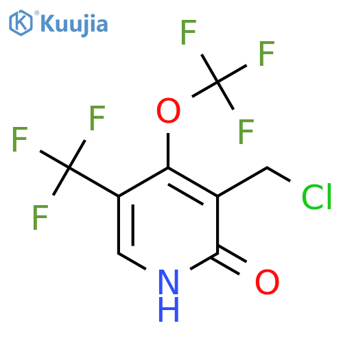 3-(Chloromethyl)-2-hydroxy-4-(trifluoromethoxy)-5-(trifluoromethyl)pyridine structure