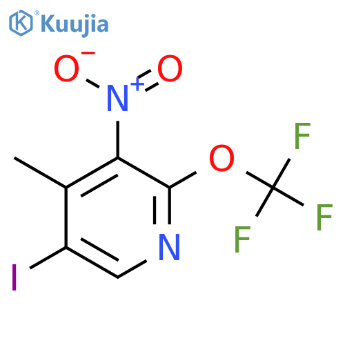 5-Iodo-4-methyl-3-nitro-2-(trifluoromethoxy)pyridine structure