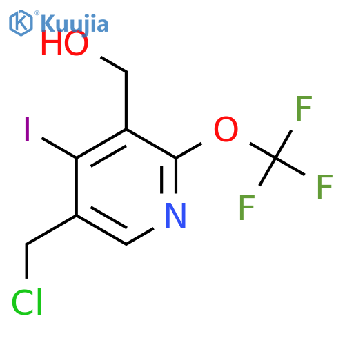 5-(Chloromethyl)-4-iodo-2-(trifluoromethoxy)pyridine-3-methanol structure