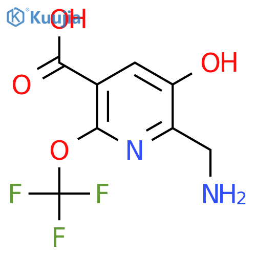 2-(Aminomethyl)-3-hydroxy-6-(trifluoromethoxy)pyridine-5-carboxylic acid structure