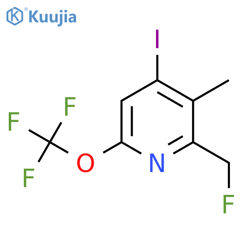 2-(Fluoromethyl)-4-iodo-3-methyl-6-(trifluoromethoxy)pyridine structure