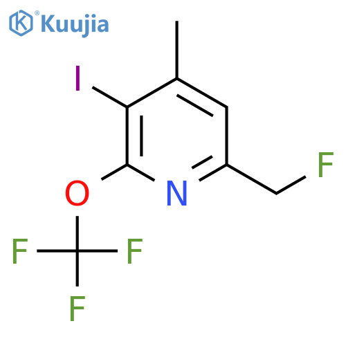 6-(Fluoromethyl)-3-iodo-4-methyl-2-(trifluoromethoxy)pyridine structure