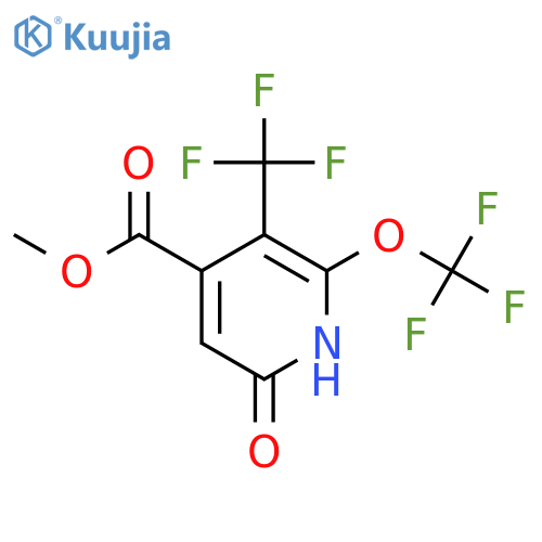 Methyl 6-hydroxy-2-(trifluoromethoxy)-3-(trifluoromethyl)pyridine-4-carboxylate structure