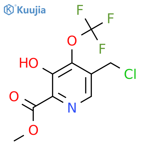 Methyl 5-(chloromethyl)-3-hydroxy-4-(trifluoromethoxy)pyridine-2-carboxylate structure