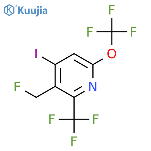 3-(Fluoromethyl)-4-iodo-6-(trifluoromethoxy)-2-(trifluoromethyl)pyridine structure