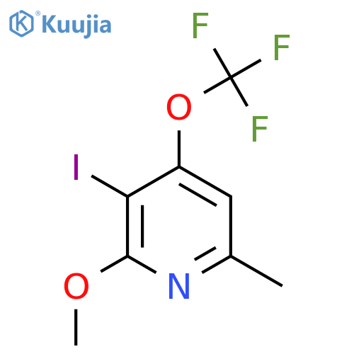 3-Iodo-2-methoxy-6-methyl-4-(trifluoromethoxy)pyridine structure