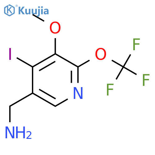 5-(Aminomethyl)-4-iodo-3-methoxy-2-(trifluoromethoxy)pyridine structure
