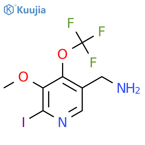 5-(Aminomethyl)-2-iodo-3-methoxy-4-(trifluoromethoxy)pyridine structure