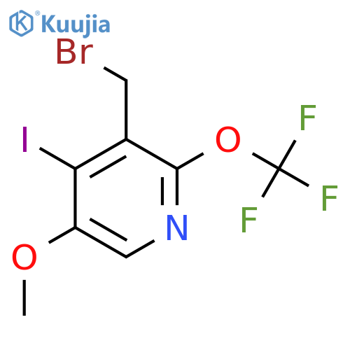 3-(Bromomethyl)-4-iodo-5-methoxy-2-(trifluoromethoxy)pyridine structure