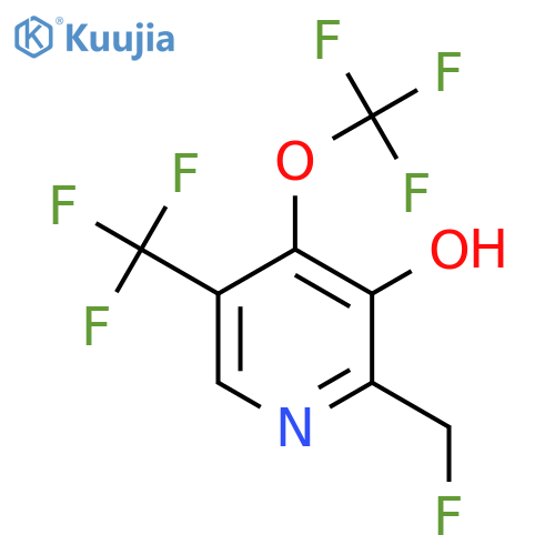 2-(Fluoromethyl)-3-hydroxy-4-(trifluoromethoxy)-5-(trifluoromethyl)pyridine structure