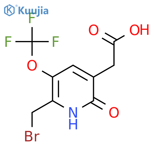 2-(Bromomethyl)-6-hydroxy-3-(trifluoromethoxy)pyridine-5-acetic acid structure
