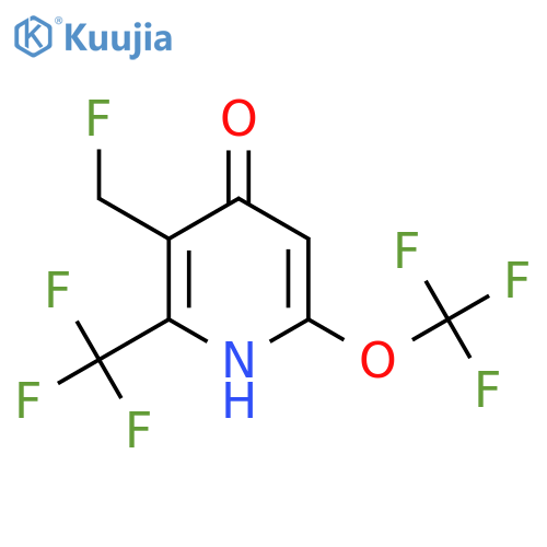 3-(Fluoromethyl)-4-hydroxy-6-(trifluoromethoxy)-2-(trifluoromethyl)pyridine structure