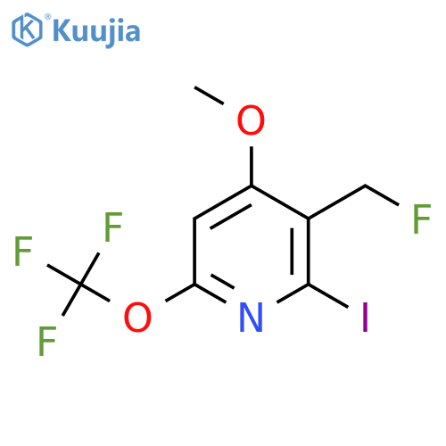 3-(Fluoromethyl)-2-iodo-4-methoxy-6-(trifluoromethoxy)pyridine structure