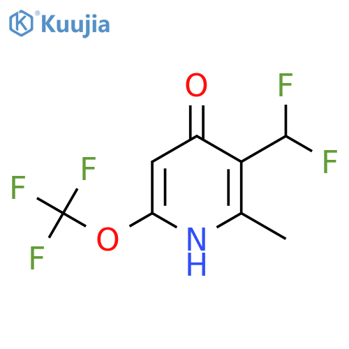 3-(Difluoromethyl)-4-hydroxy-2-methyl-6-(trifluoromethoxy)pyridine structure