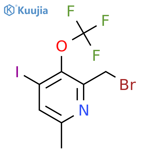 2-(Bromomethyl)-4-iodo-6-methyl-3-(trifluoromethoxy)pyridine structure