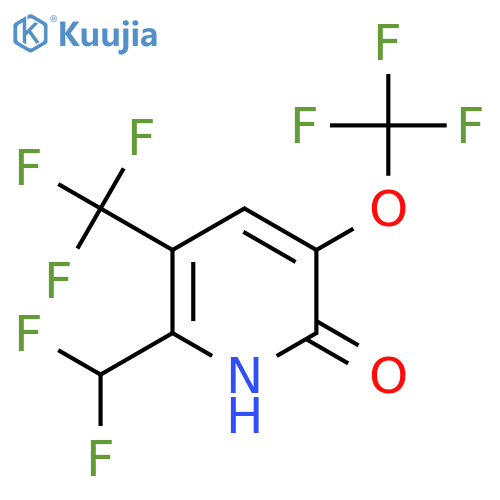 2-(Difluoromethyl)-6-hydroxy-5-(trifluoromethoxy)-3-(trifluoromethyl)pyridine structure