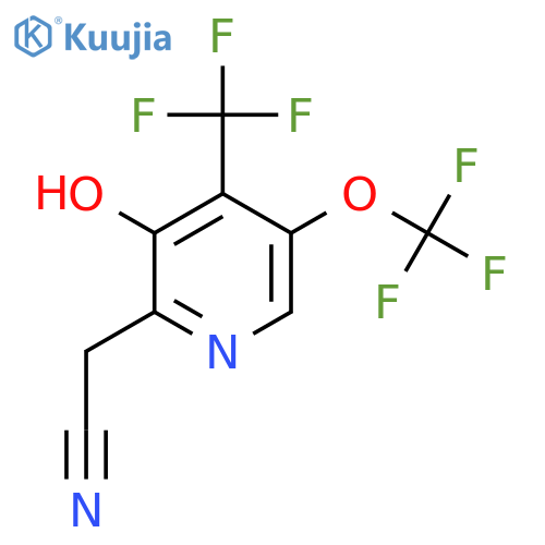 3-Hydroxy-5-(trifluoromethoxy)-4-(trifluoromethyl)pyridine-2-acetonitrile structure