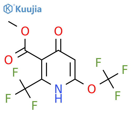 Methyl 4-hydroxy-6-(trifluoromethoxy)-2-(trifluoromethyl)pyridine-3-carboxylate structure