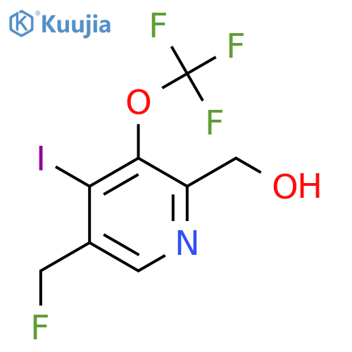 5-(Fluoromethyl)-4-iodo-3-(trifluoromethoxy)pyridine-2-methanol structure