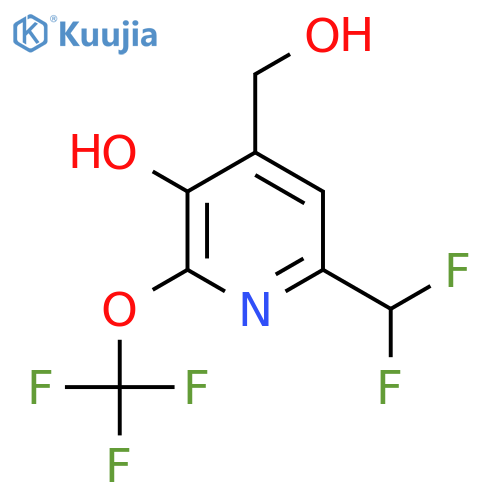6-(Difluoromethyl)-3-hydroxy-2-(trifluoromethoxy)pyridine-4-methanol structure