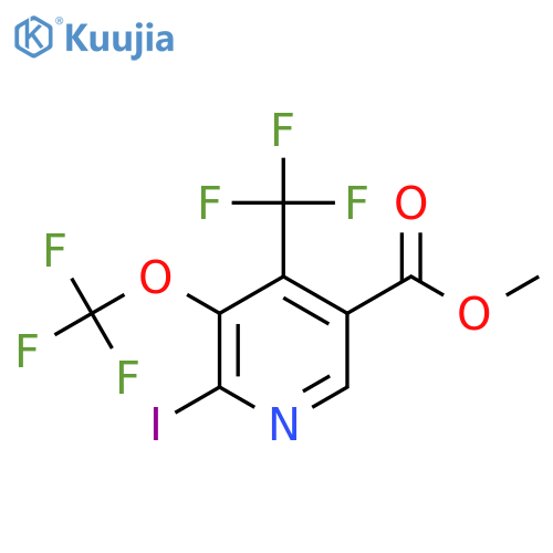 Methyl 2-iodo-3-(trifluoromethoxy)-4-(trifluoromethyl)pyridine-5-carboxylate structure