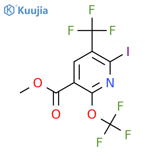 Methyl 2-iodo-6-(trifluoromethoxy)-3-(trifluoromethyl)pyridine-5-carboxylate structure