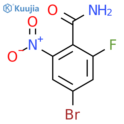 4-Bromo-2-fluoro-6-nitrobenzamide structure