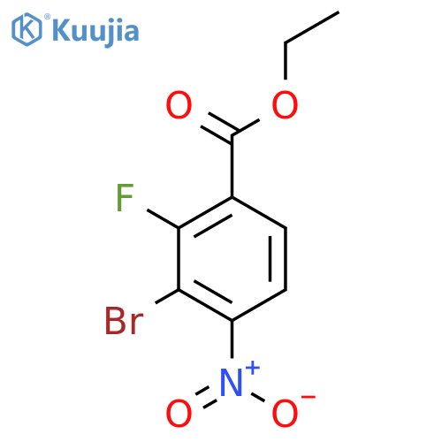 Ethyl 3-bromo-2-fluoro-4-nitrobenzoate structure