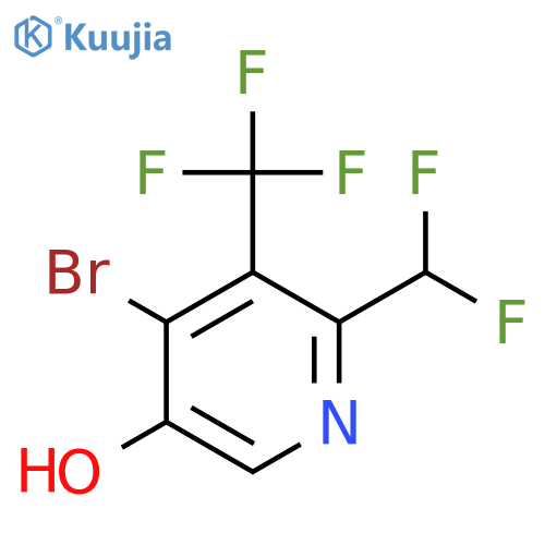 4-Bromo-2-(difluoromethyl)-5-hydroxy-3-(trifluoromethyl)pyridine structure