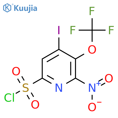 4-Iodo-2-nitro-3-(trifluoromethoxy)pyridine-6-sulfonyl chloride structure