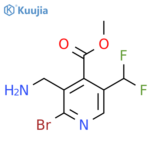 Methyl 3-(aminomethyl)-2-bromo-5-(difluoromethyl)pyridine-4-carboxylate structure