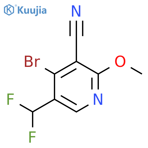 4-Bromo-3-cyano-5-(difluoromethyl)-2-methoxypyridine structure