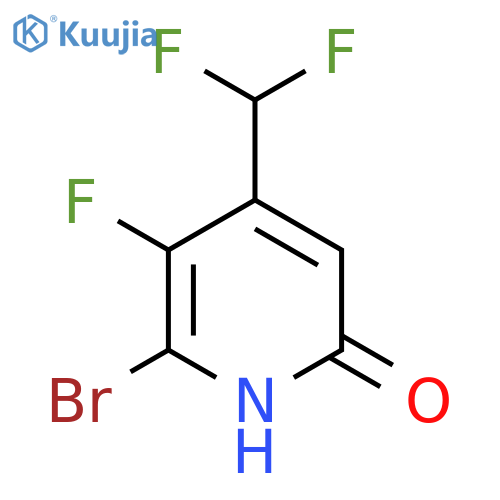 2-Bromo-4-(difluoromethyl)-3-fluoro-6-hydroxypyridine structure