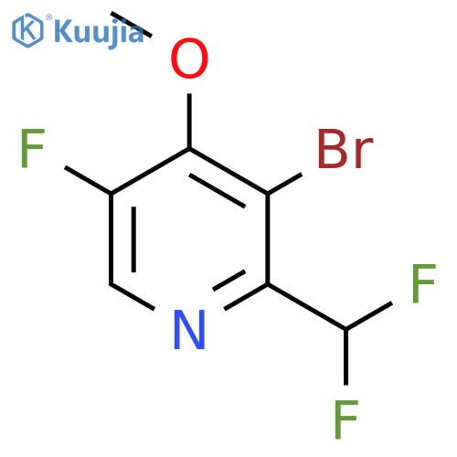 3-Bromo-2-(difluoromethyl)-5-fluoro-4-methoxypyridine structure
