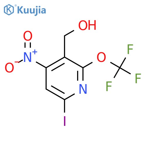 6-Iodo-4-nitro-2-(trifluoromethoxy)pyridine-3-methanol structure