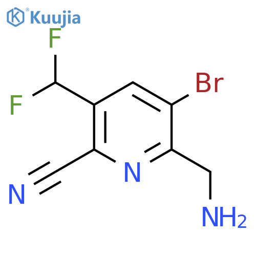 2-(Aminomethyl)-3-bromo-6-cyano-5-(difluoromethyl)pyridine structure