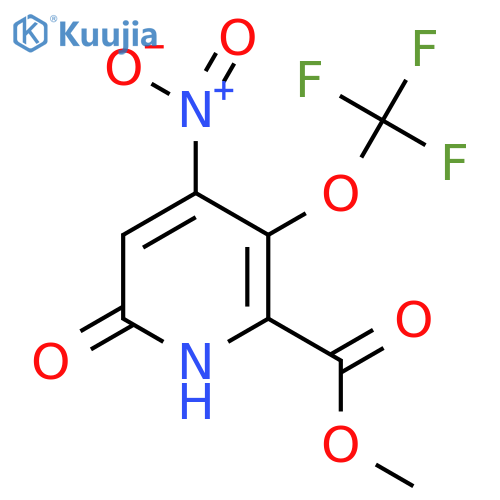 Methyl 6-hydroxy-4-nitro-3-(trifluoromethoxy)pyridine-2-carboxylate structure