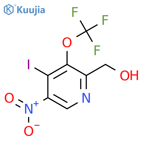 4-Iodo-5-nitro-3-(trifluoromethoxy)pyridine-2-methanol structure