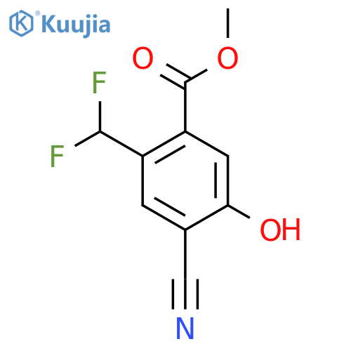Methyl 4-cyano-2-difluoromethyl-5-hydroxybenzoate structure
