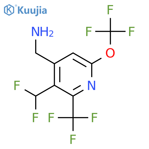 4-(Aminomethyl)-3-(difluoromethyl)-6-(trifluoromethoxy)-2-(trifluoromethyl)pyridine structure