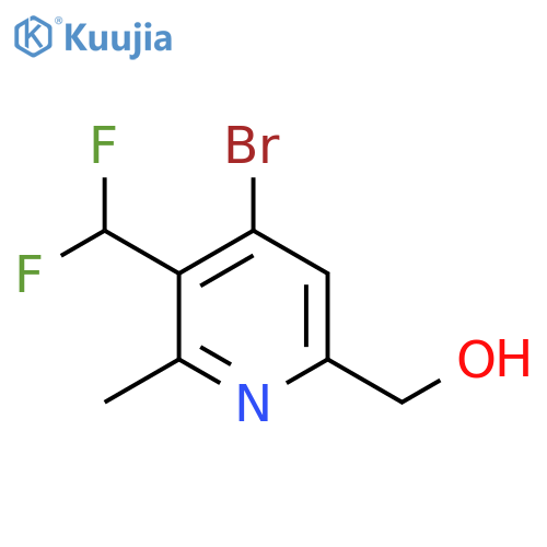 4-Bromo-3-(difluoromethyl)-2-methylpyridine-6-methanol structure